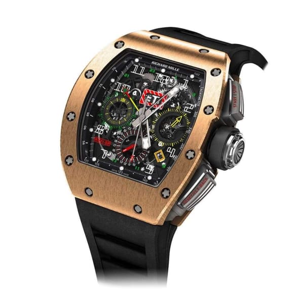 🔥🔥Best selling specials🔥🔥-RICHARD MILLE RM 11-02 Automatic Flyback Chronograph Dual Time Zone Rose Gold