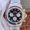 Rolex Daytona Rainbow Diamond Silver Stainless Steel 40 mm, diamond