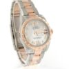 Datejust 31 White Mother of Pearl Roman Large VI set with Diamond Dial Diamond Bezel 18K Rose Gold Two Tone Ladies Watch 178341