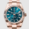 Rolex Sky-Dweller Everose Gold Blue-Green Turquoise Men’s Watch