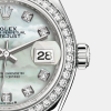 Rolex Lady-Datejust 28, Oystersteel and 18k White Gold, Ref# 279384RBR-0011