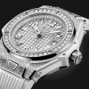 Hublot Big Bang ONE CLICK STEEL WHITE FULL PAVÉ Ref# 485.SE.9000.RW.1604