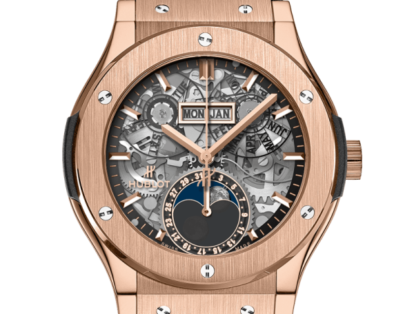 Hublot Classic Fusion Aerofusion Moonphase King Gold 42mm, Ref# 547.OX.0180.LR