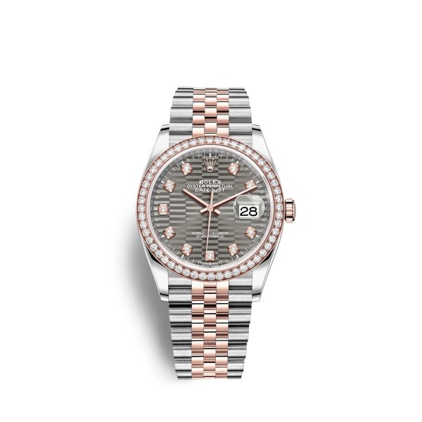 Rolex Datejust 36mm, Oystersteel and 18k Everose Gold, Ref# 126281rbr-0029