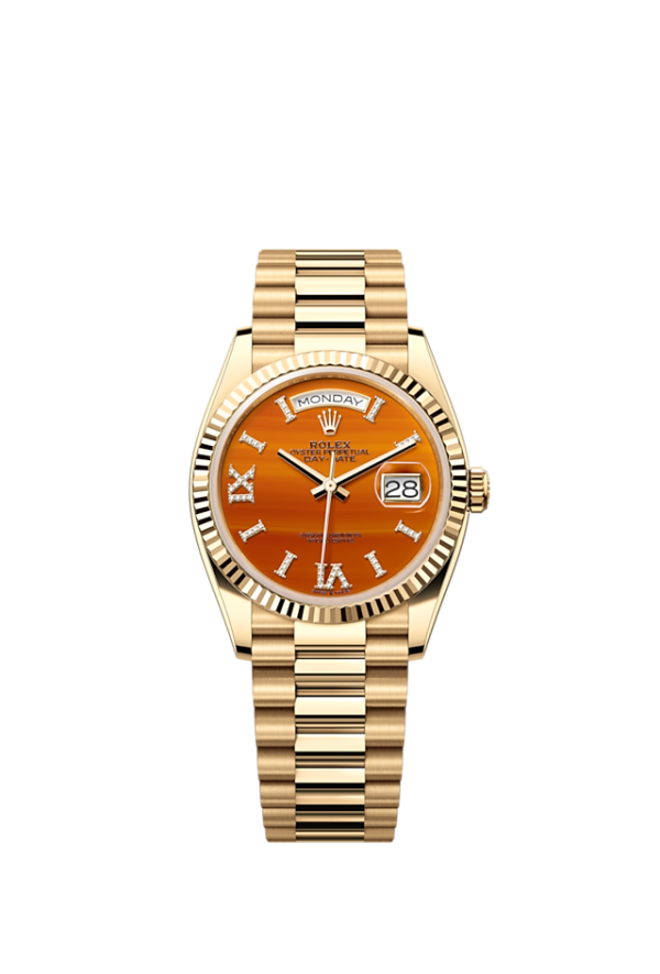 Rolex Day-Date 36, 18k Yellow Gold with Diamond-set, 36mm, Ref# 128238-0088