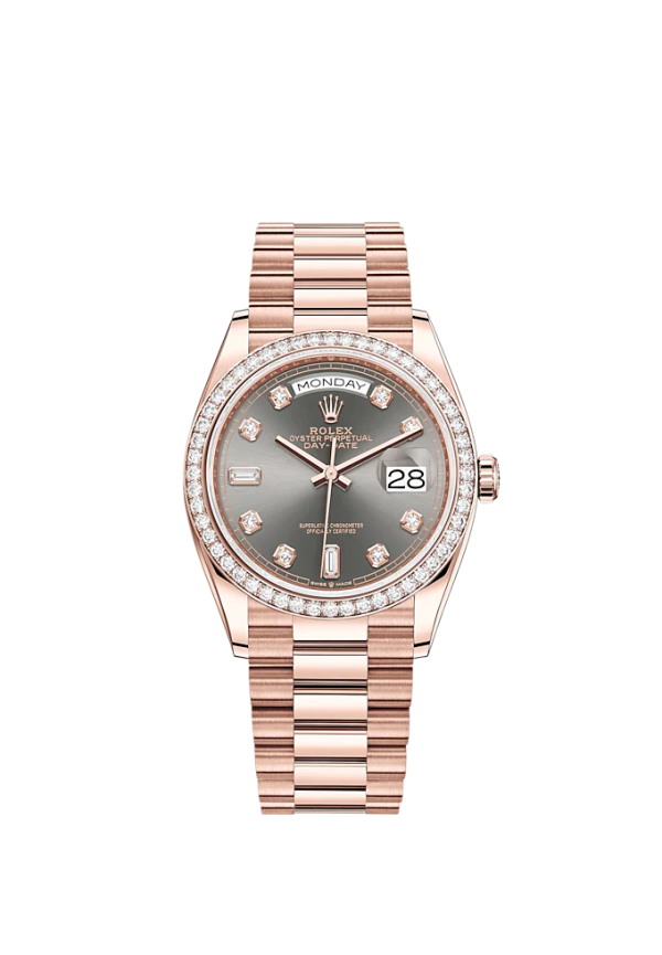 Rolex Day-Date 36mm, 18k Everose Gold, Ref# 128345rbr-0052