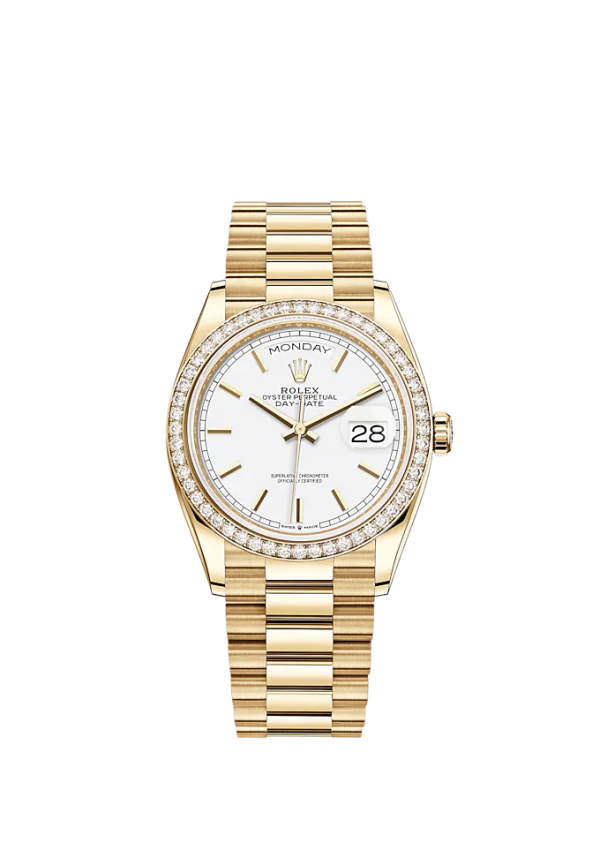 Rolex Day-Date, 36mm, 18k Yellow Gold, Ref# 128348rbr-0047