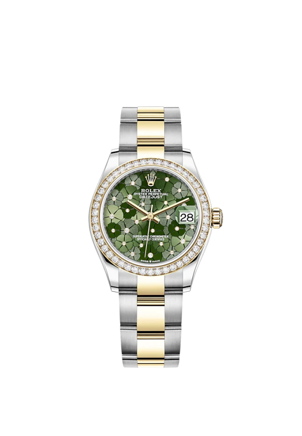 Rolex Datejust 31mm, Oystersteel and 18k Yellow Gold with Diamonds, Ref# 278383rbr-0031