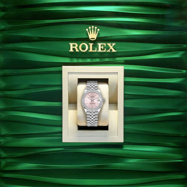 Rolex Datejust 31, Oystersteel, 18kt White Gold and diamonds, Ref# 278384RBR-0018