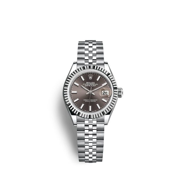 Rolex Lady-Datejust 28, Oystersteel and 18k White Gold, Ref# 279174-0011