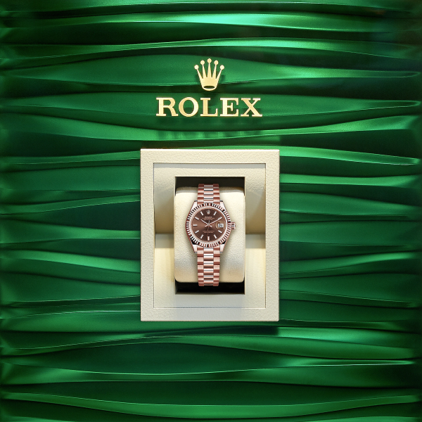 Rolex Lady-Datejust 28, 18k Everose Gold, Ref# 279175-0007