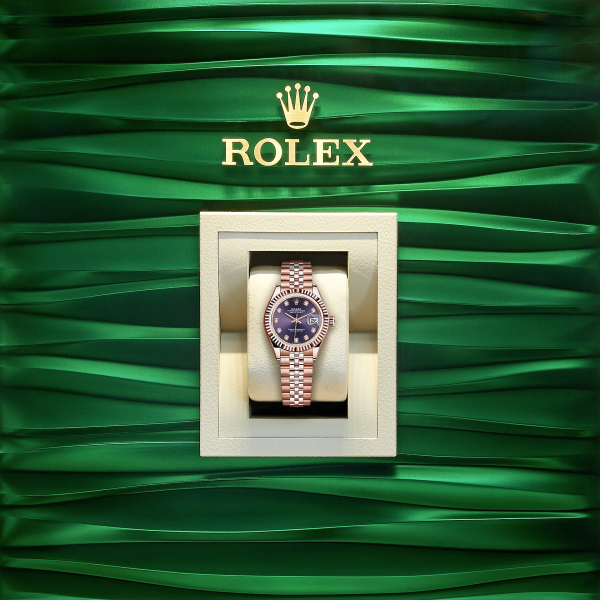Rolex Lady-Datejust 28, 18k Everose Gold, Ref# 279175-0020