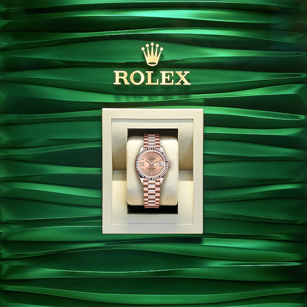 Rolex Lady-Datejust 28, 18k Everose Gold, Ref# 279175-0029