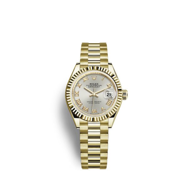 Rolex Lady-Datejust 28, 18k Yellow Gold, Ref# 279178-0020