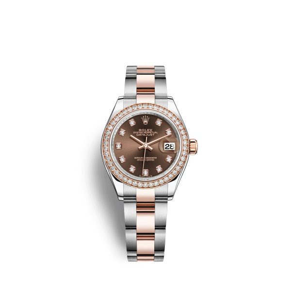 Rolex Lady-Datejust 28, Oystersteel and 18k Everose Gold, Ref# 279381RBR-0012