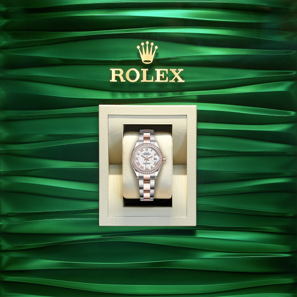 Rolex Lady-Datejust 28, Oystersteel and 18k Everose Gold, Ref# 279381RBR-0022