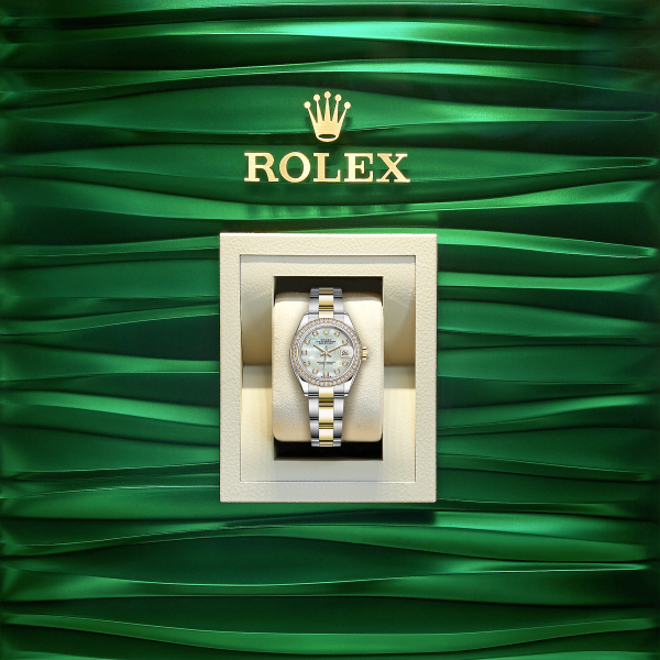 Rolex Lady-Datejust 28, Oystersteel and 18k Yellow Gold, Ref# 279383RBR-0020
