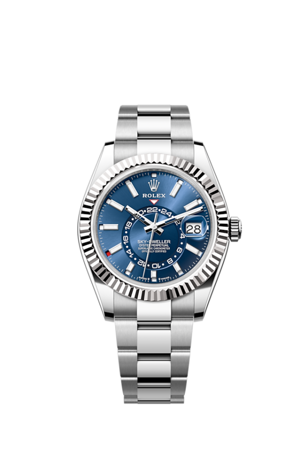 Rolex Sky-Dweller, 42mm, Oystersteel and 18k White Gold, Blue, Oyster, Ref# 336934-0005