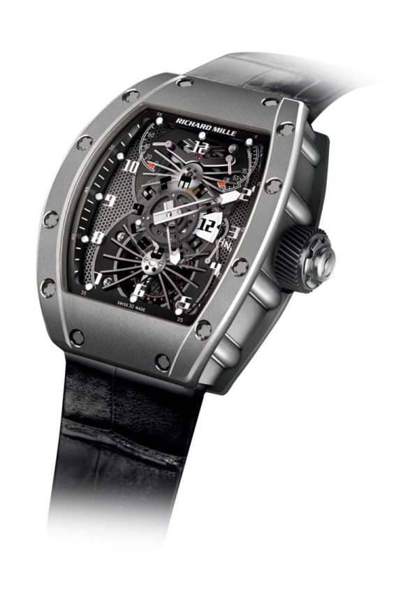 Richard Mille 022 Manual Winding Tourbillon Aerodyne Dual Time Zone ...