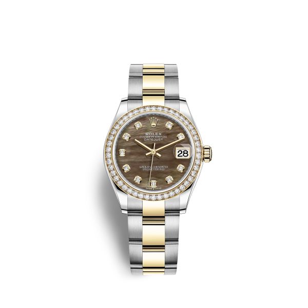 Rolex Datejust 31, Oystersteel, 18kt Yellow Gold and diamonds, Ref# 278383RBR-0023