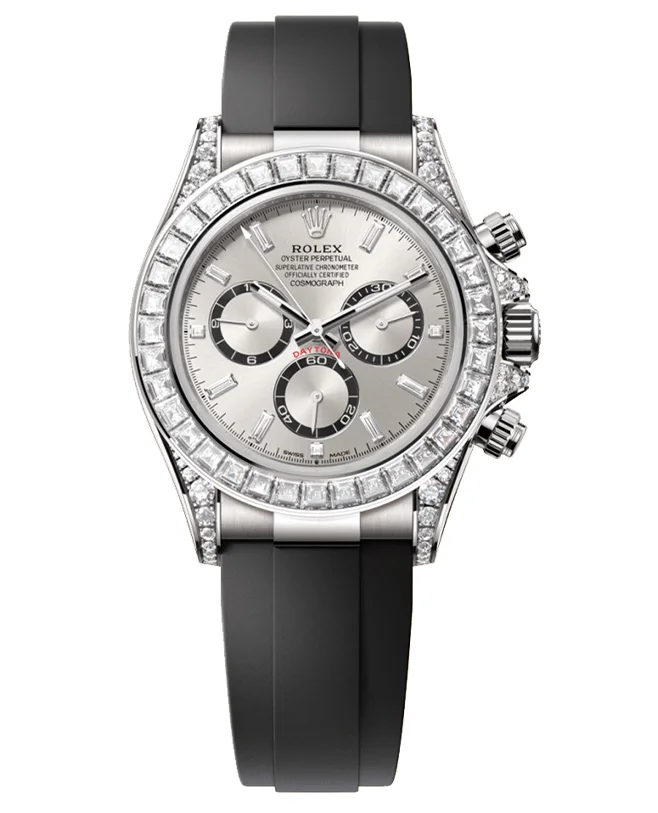 Rolex Cosmograph Daytona Oyster, 40 mm, white gold and diamondsReference 126539TBR