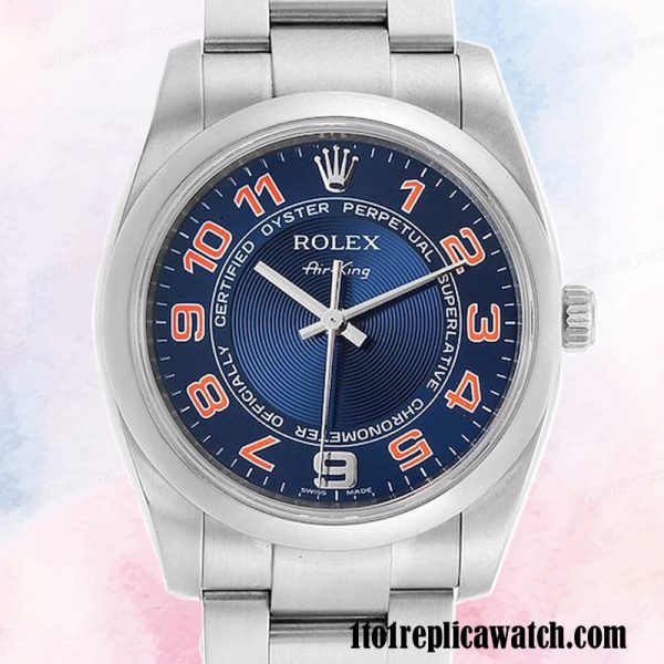 1:1 replica Rolex Air-king Rolex Calibre 2813 Men's 114200BLAO Automatic