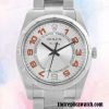 1:1 replica Rolex Air-king 114210SAO Rolex Calibre 2813 Men's Silver-tone Silver Dial