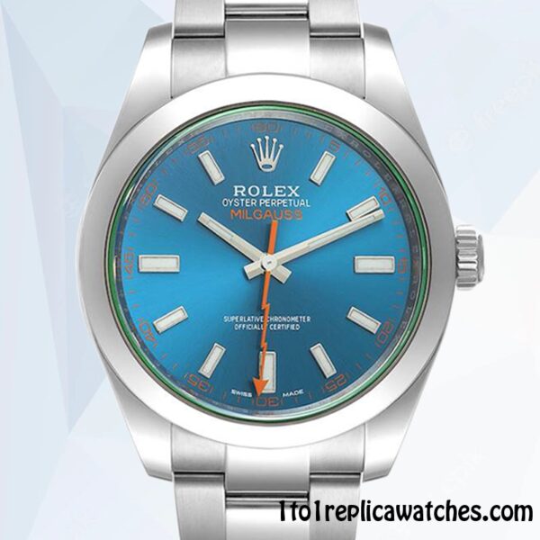 1:1 Replica Rolex Milgauss Rolex Calibre 2813 m116400gv-0002 Men's Automatic Hands and Markers